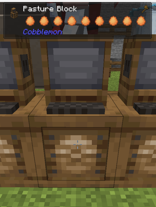 Pasture block inventory showing eggs