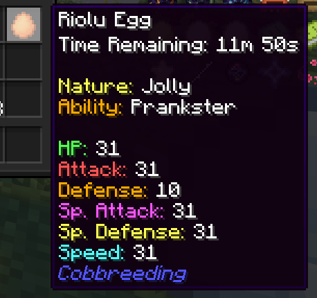 Riolu egg with near-perfect IVs