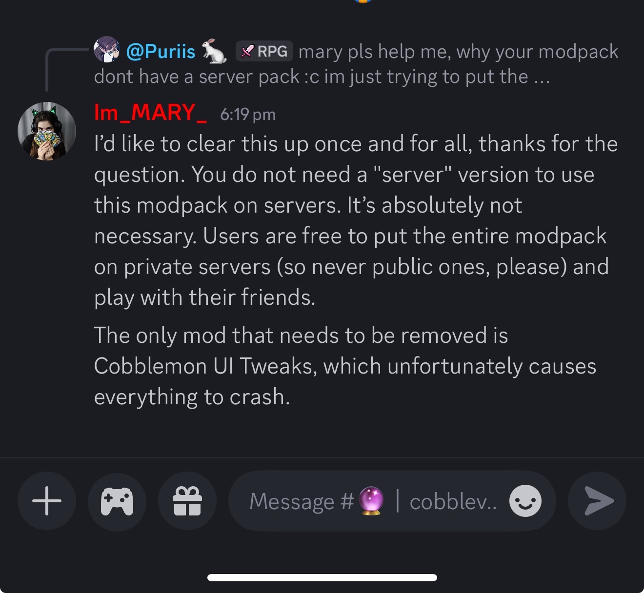 Cobbleverse server pack files